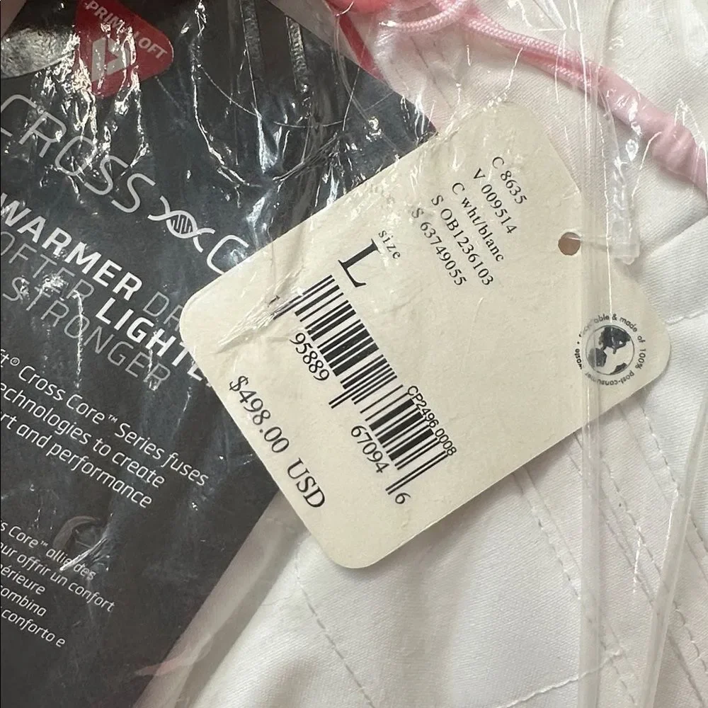 NEW FP Movement All Prepped Ski Suit Snowsuit White and Pink Size L $698 - Picture 9 of 13